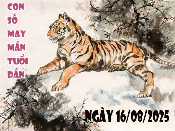 Con số phát lộc tuổi Dần ngày 16/8/2025 thứ 7 hôm nay